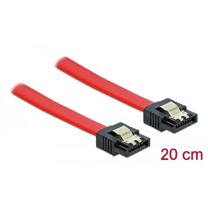 Καλώδιο SATA Delock 82675, 6 Gb/s, 20cm, κόκκινο