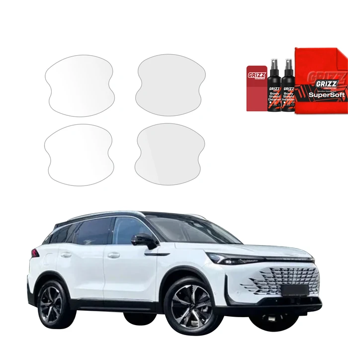 GrizzGlass BodyShield Protective Film For Door Handles BAIC BEIJING 7 (2024-2026) [4in1]