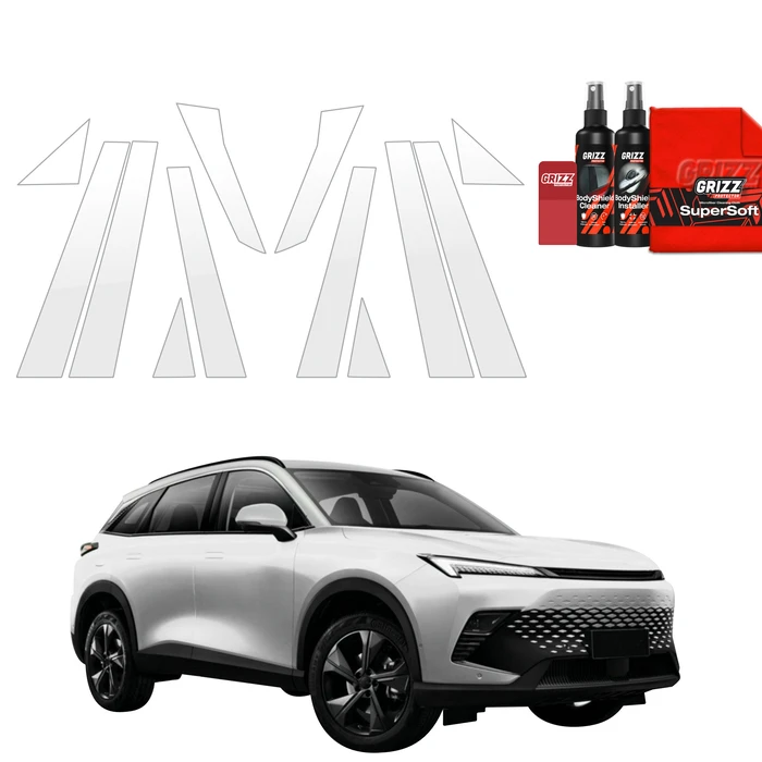 GrizzGlass BodyShield Car Pillars Protective Film BAIC BEIJING 5 (2023-2026) [12in1]