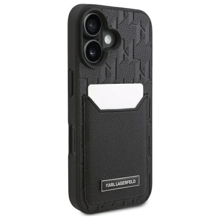 Karl Lagerfeld Apple iPhone 16 hardcase Cardslots Monogram black