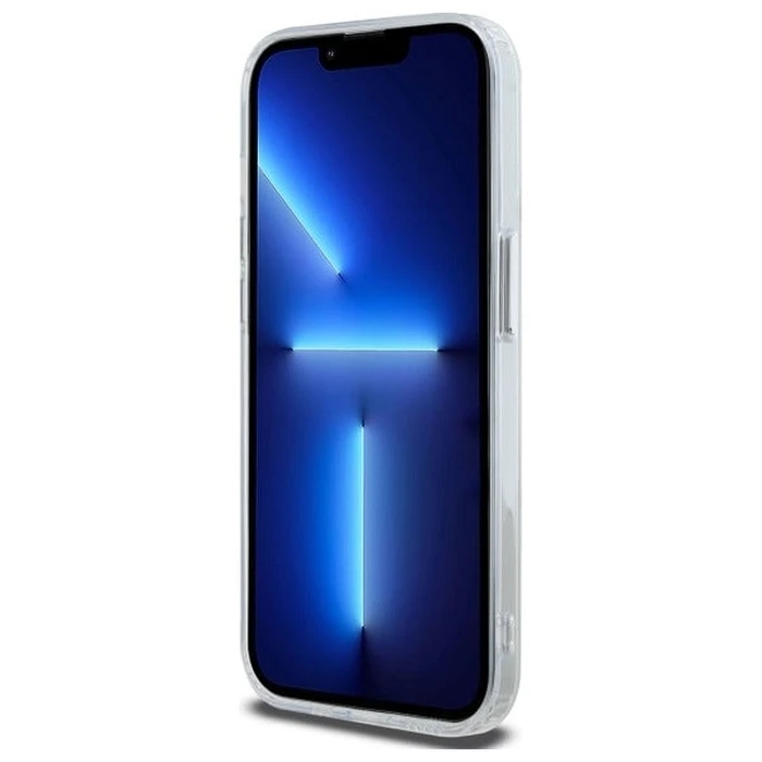 Karl Lagerfeld Apple iPhone 14 Pro Max hardcase IML Metal Karl&Choupette Head MagSafe white