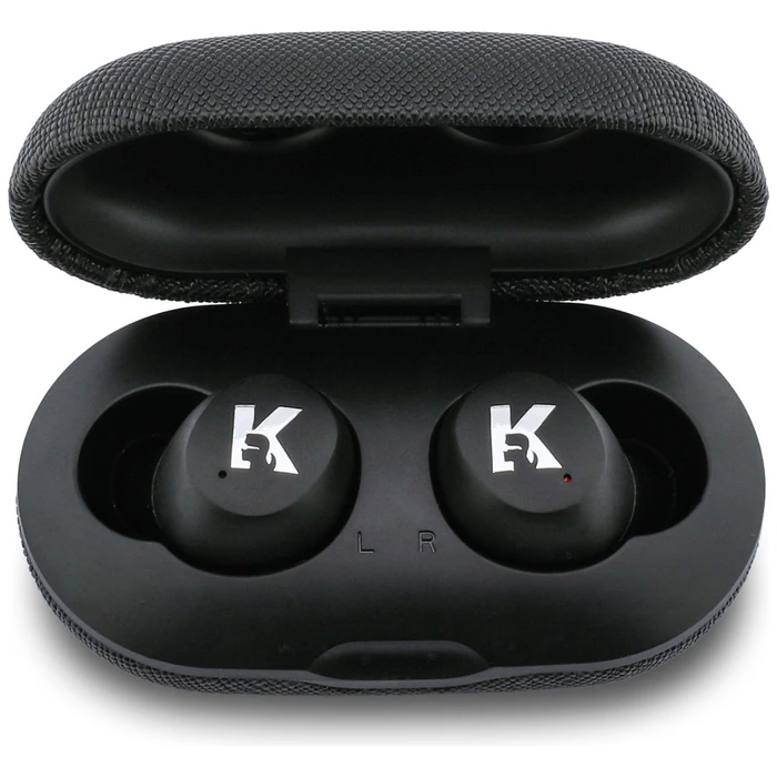Karl Lagerfeld Saffiano Logo Wireless in-ear headphones TWS ENC black