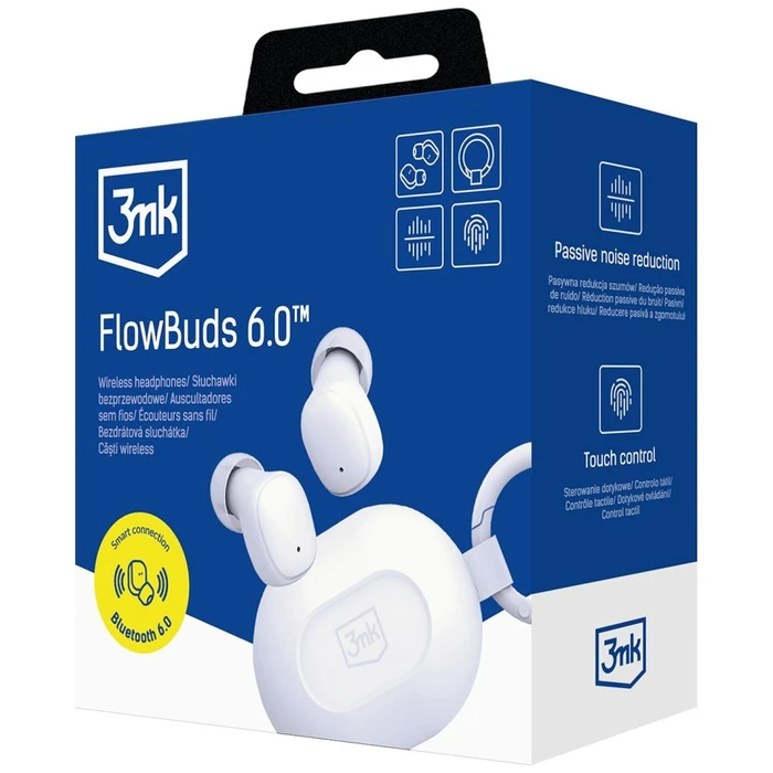 3MK FlowBuds 6.0 wireless in-ear headphones white