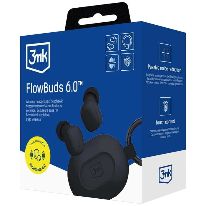 3MK FlowBuds 6.0 wireless in-ear headphones black