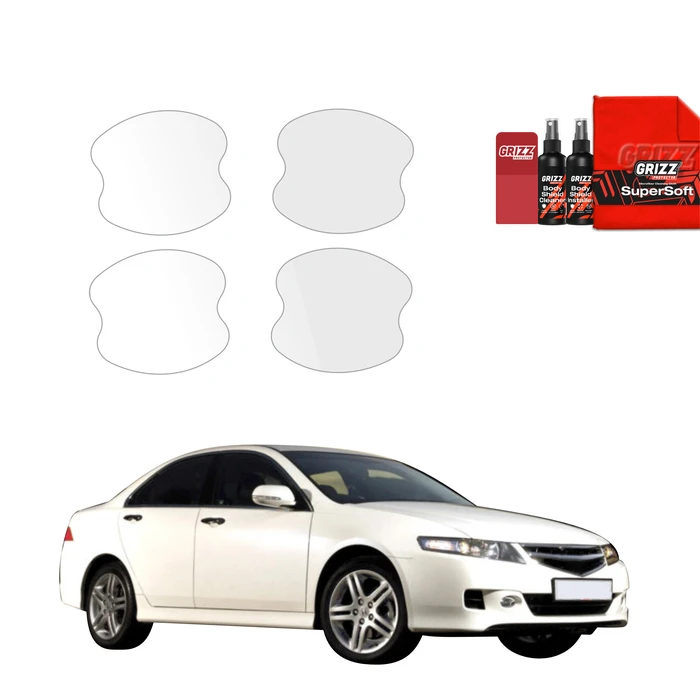 GrizzGlass BodyShield Protective Film For Door Handles Honda Accord 7 Facelift (2005-2007) [4in1]