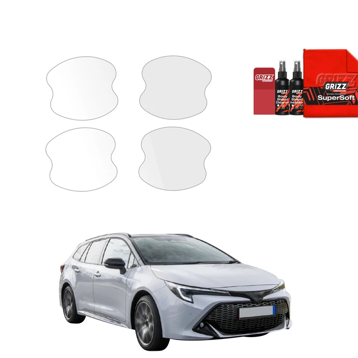 GrizzGlass BodyShield Protective Film For Door Handles Toyota Corolla Kombi (2019-2022) [4in1]