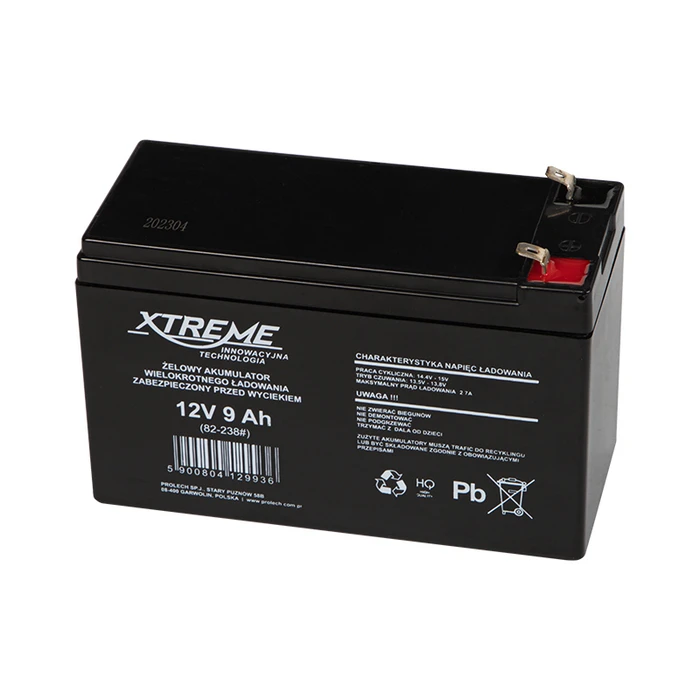XTREME 12V 9Ah GEL Lead-Acid UPS Battery (6.5 mm, 151x101x66 mm)