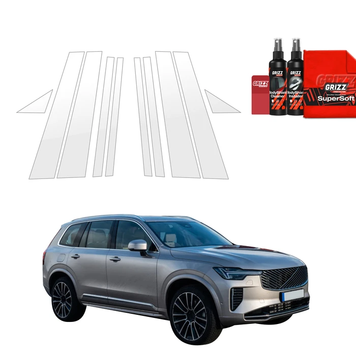 GrizzGlass BodyShield Car Pillars Protective Film Volvo XC90 (2026) [10in1]