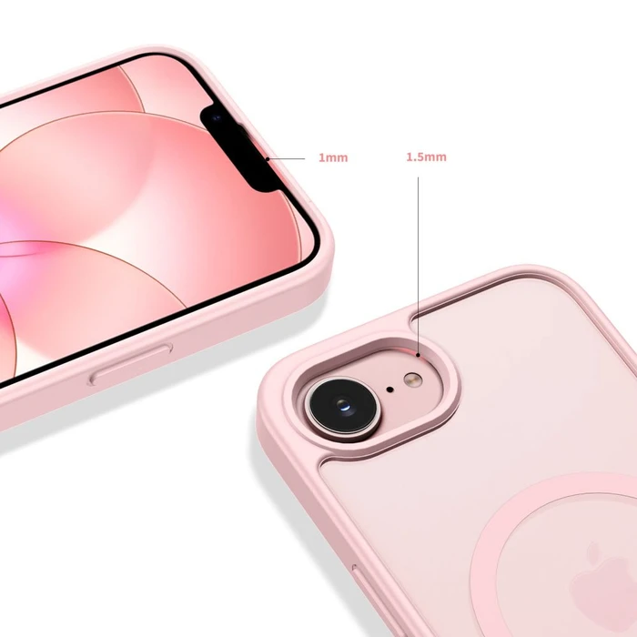 Tech-Protect BasicMag MagSafe Apple iPhone 16e / 17e Matte Soft Pink