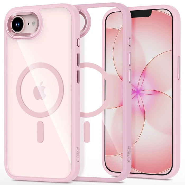 Tech-Protect Magmat MagSafe Apple iPhone 16e / 17e Soft Pink/clear