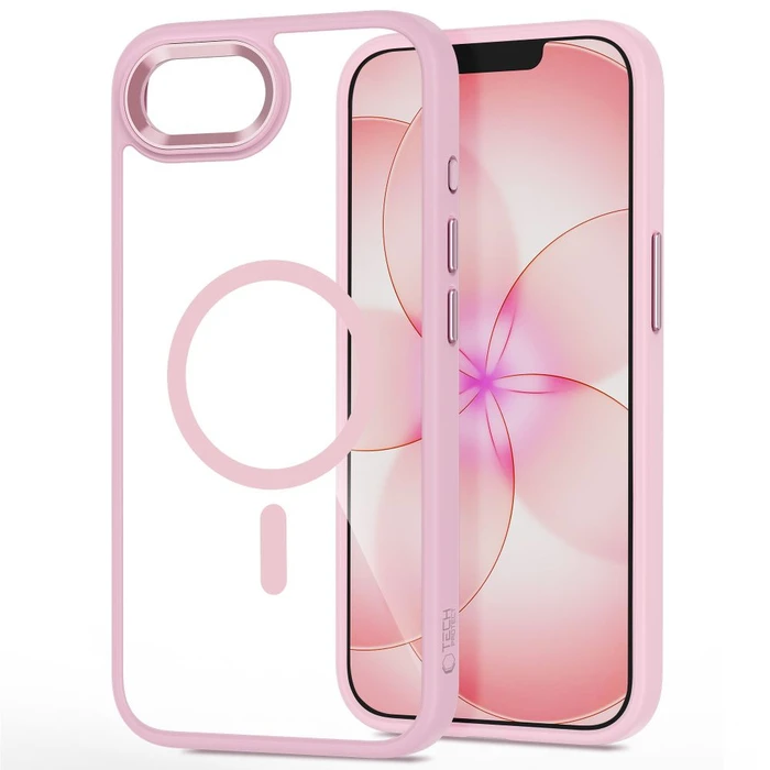 Tech-Protect Magmat MagSafe Apple iPhone 16e / 17e Soft Pink/clear