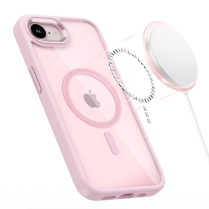 Tech-Protect Magmat MagSafe Apple iPhone 16e / 17e Soft Pink/clear