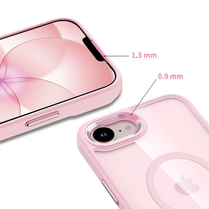 Tech-Protect Magmat MagSafe Apple iPhone 16e / 17e Soft Pink/clear