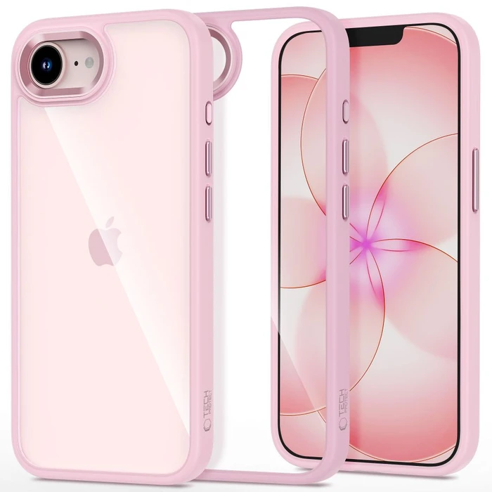 Tech-Protect Magmat Apple iPhone 16e / 17e Soft Pink/clear