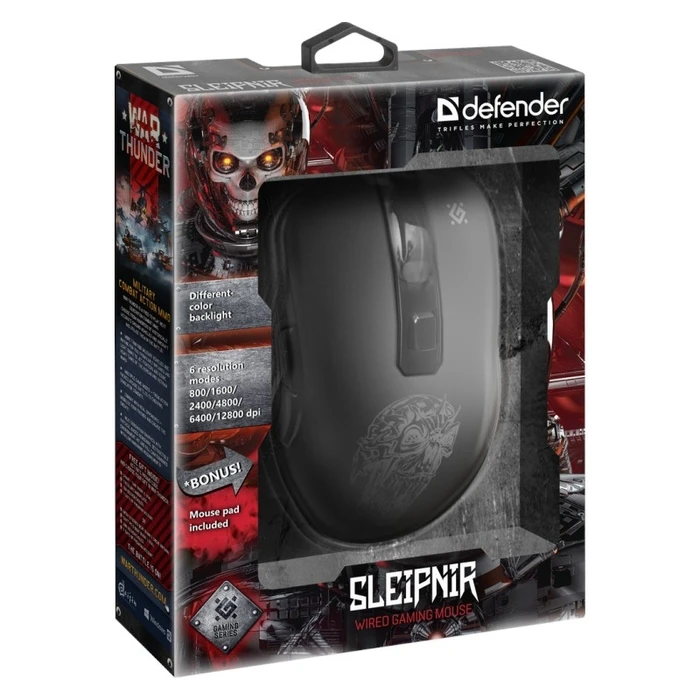 Ποντίκι Ενσύρματο Defender Gaming Slei Pnir Gm-927