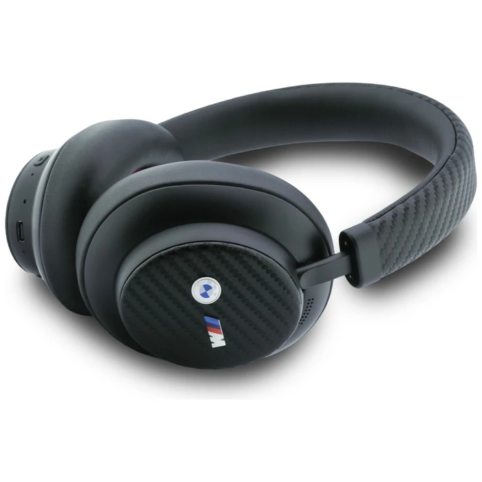 BMW M Carbon Metal Logo Wireless over-ear Bluetooth ENC headphones black