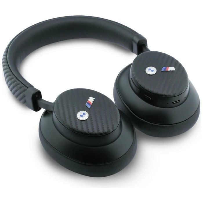 BMW M Carbon Metal Logo Wireless over-ear Bluetooth ENC headphones black