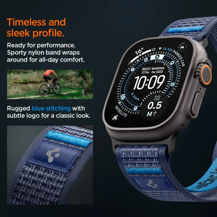 Spigen Athlex Air 2 Apple Watch 8 / 9 / 10 / 11 / SE / Ultra 44 / 45 / 46 / 49mm Active Navy Blue