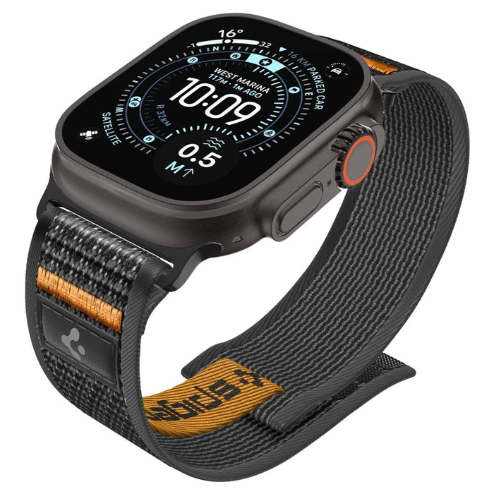 Spigen Athlex Air 2 Apple Watch 8 / 9 / 10 / 11 / SE / Ultra 44 / 45 / 46 / 49mm Active Black / Orange