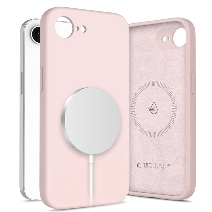 Tech-Protect Silicone MagSafe Apple iPhone 16e / 17e Pink Pearl
