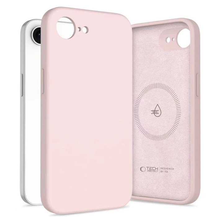 Tech-Protect Silicone MagSafe Apple iPhone 16e / 17e Pink Pearl