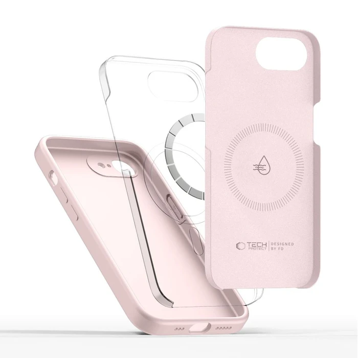 Tech-Protect Silicone MagSafe Apple iPhone 16e / 17e Pink Pearl