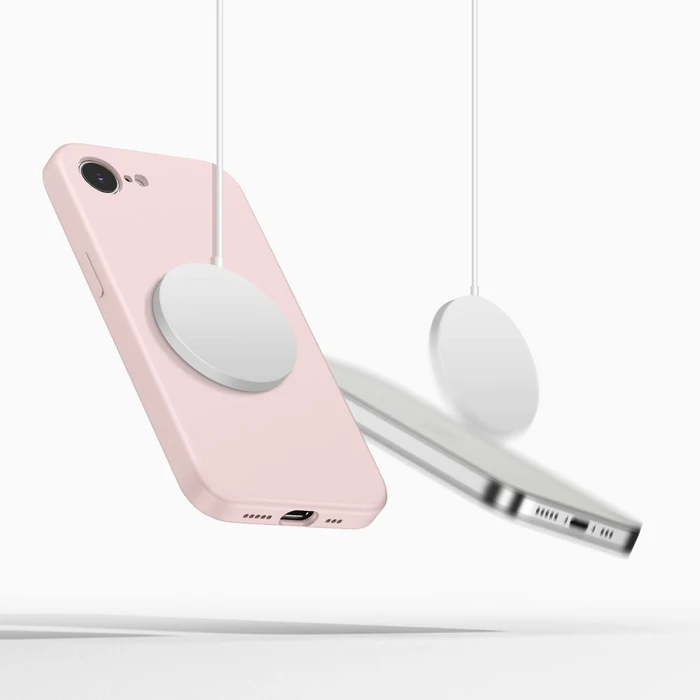 Tech-Protect Silicone MagSafe Apple iPhone 16e / 17e Pink Pearl