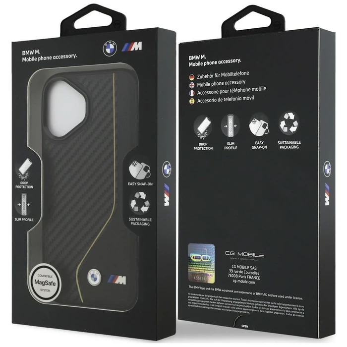 BMW M Carbon Line & Logo MagSafe Apple iPhone 17 yellow
