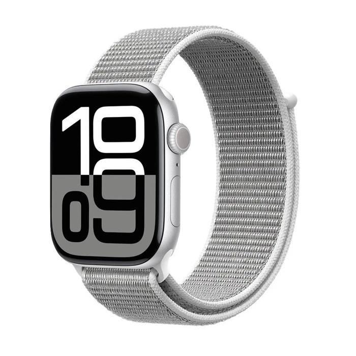 Crong Nylon Sport Band Apple Watch 44/45/46/49 mm (Silver Grey)