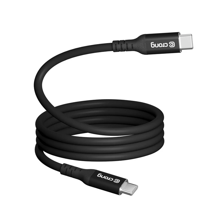 Crong Soft Link 100W PD 5A USB-C / USB-C 200cm (black)