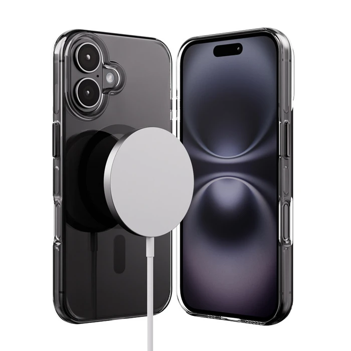 Crong Clear MAG Pro Apple iPhone 16 MagSafe (black)