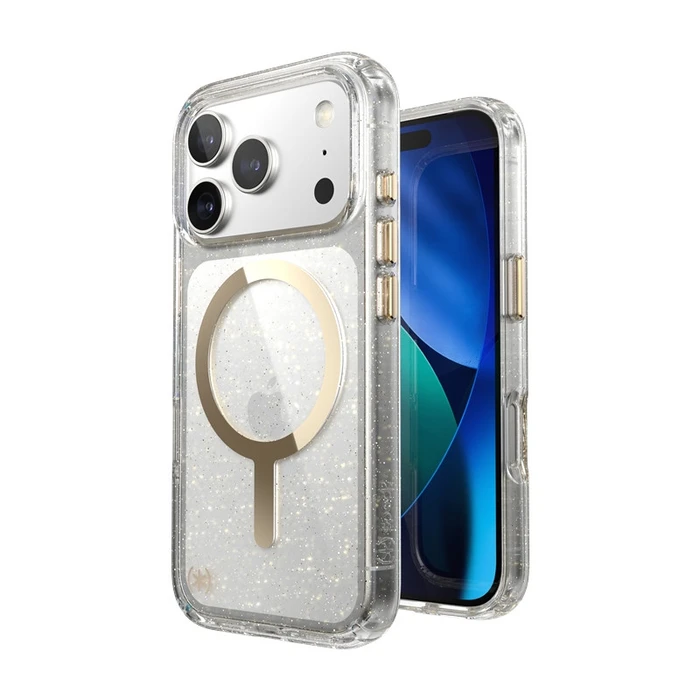 Speck Presidio Lux MagSafe Apple iPhone 17 Pro (Glitter / Gold Metallic)
