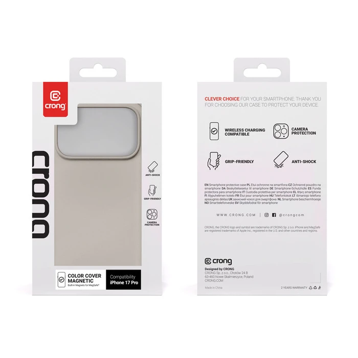 Crong Color Cover Magnetic MagSafe Apple iPhone 17 Pro (stone beige)