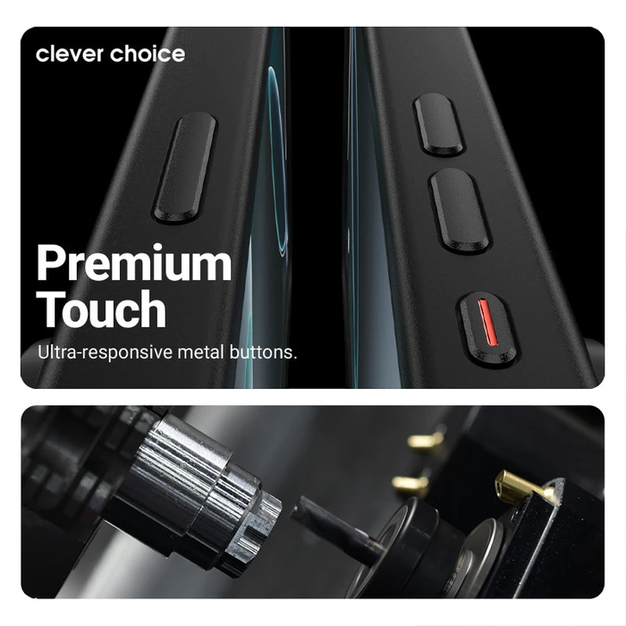 Crong Hybrid Frost MAG Cover MagSafe Apple iPhone Air (black)