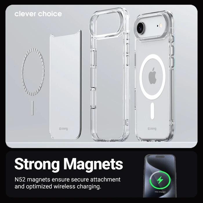 Crong Clear MAG Cover MagSafe Apple iPhone 17 Pro Max (clear)