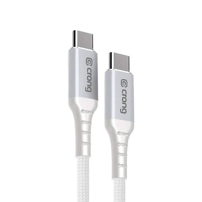 Crong Armor Link 100W PD 5A USB-C / USB-C 200cm (white)
