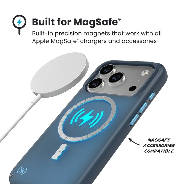 Speck Presidio Lux MagSafe Apple iPhone 17 Pro (Deep Sea Fade / Black / Spell Blue)