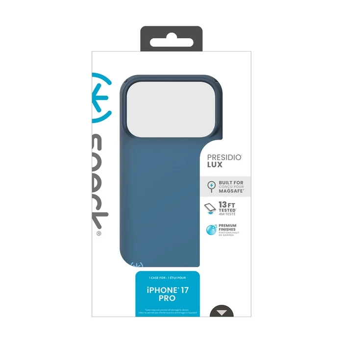 Speck Presidio Lux MagSafe Apple iPhone 17 Pro (Deep Sea Fade / Black / Spell Blue)
