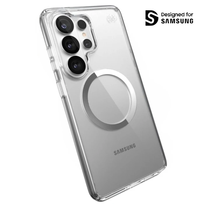 Speck Presidio Perfect-Clear Magnet MagSafe Samsung Galaxy S26 Ultra (Clear/Clear/Silver)
