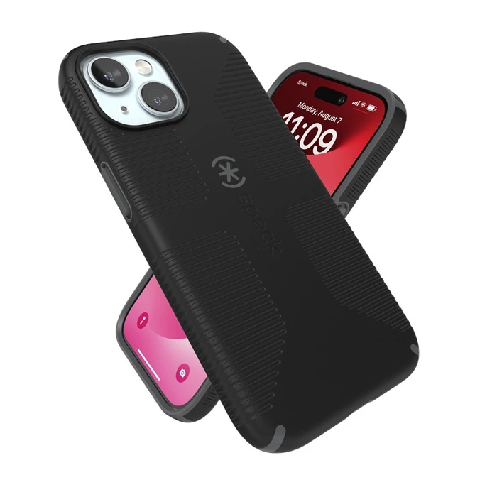 Speck Candyshell Grip MagSafe Apple iPhone 17e / 16e / 15 / 14 / 13 (Black / Slate Grey)