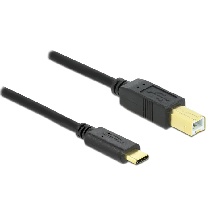 Καλώδιο USB-C Delock σε USB Type B 83601, 1m, μαύρο
