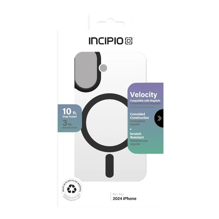 Incipio Velocity MagSafe Apple iPhone 16 (Clear / Black)
