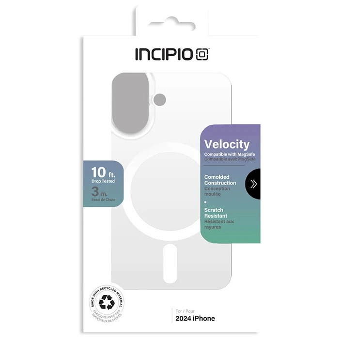 Incipio Velocity MagSafe Apple iPhone 16 (Clear)