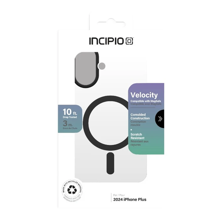 Incipio Velocity MagSafe Apple iPhone 16 Plus (Clear / Black)