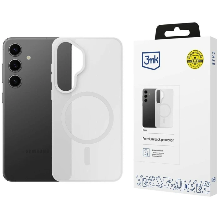 3MK Smoke MagCase Samsung Galaxy S25 white