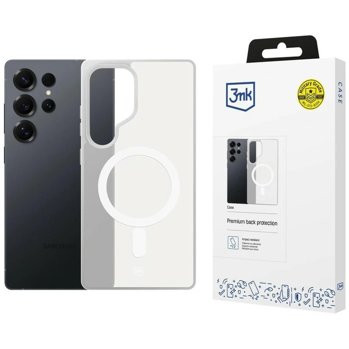 3MK Smoke MagCase Samsung Galaxy S25 Ultra white