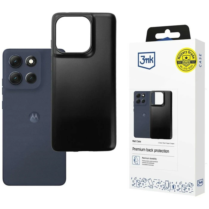 3MK Matt Case Motorola Moto G86 Power black