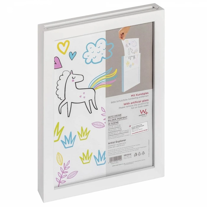 Walther Wooden Picture Frame 21 x 29.7 cm (White Frame) - MB130W
