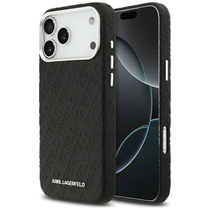 Karl Lagerfeld FW Stamped Karl MagSafe Apple iPhone 17 Pro Max black