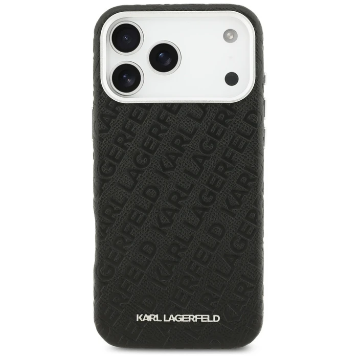 Karl Lagerfeld FW Stamped Karl MagSafe Apple iPhone 17 Pro Max black